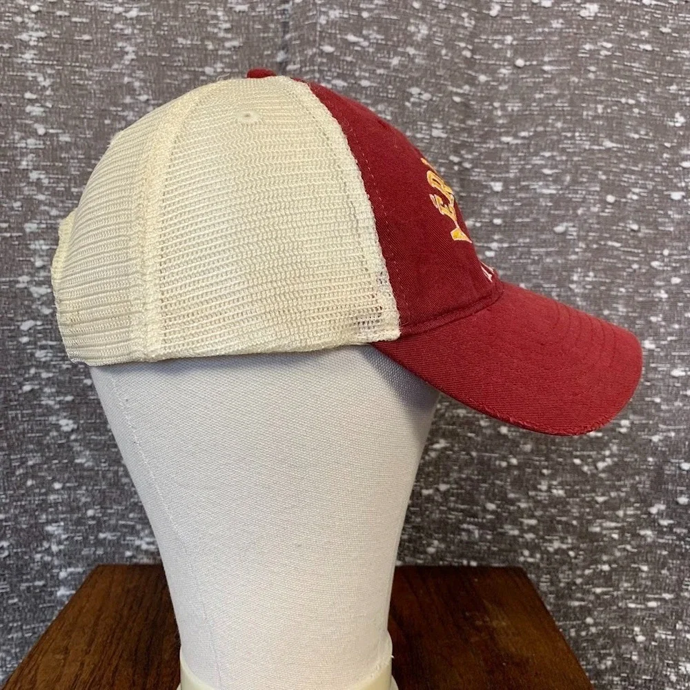 Vintage Y2K‎ Aeropostale Athletics Mesh Red Trucker Baseball Cap Hat Embroidered